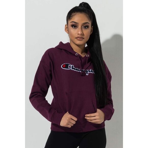 CHAMPION REVERSE WEAVE HOODIE CHENILLE LOGO - Picture 1 of 11